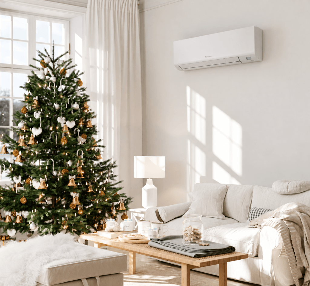 Daikin Perfera N30 ilmalämpöpumppu olohuoneessa