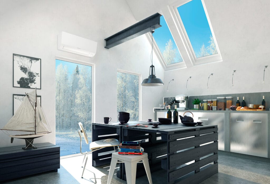 Daikin-Perfera-ilmalampopumppu-talvella