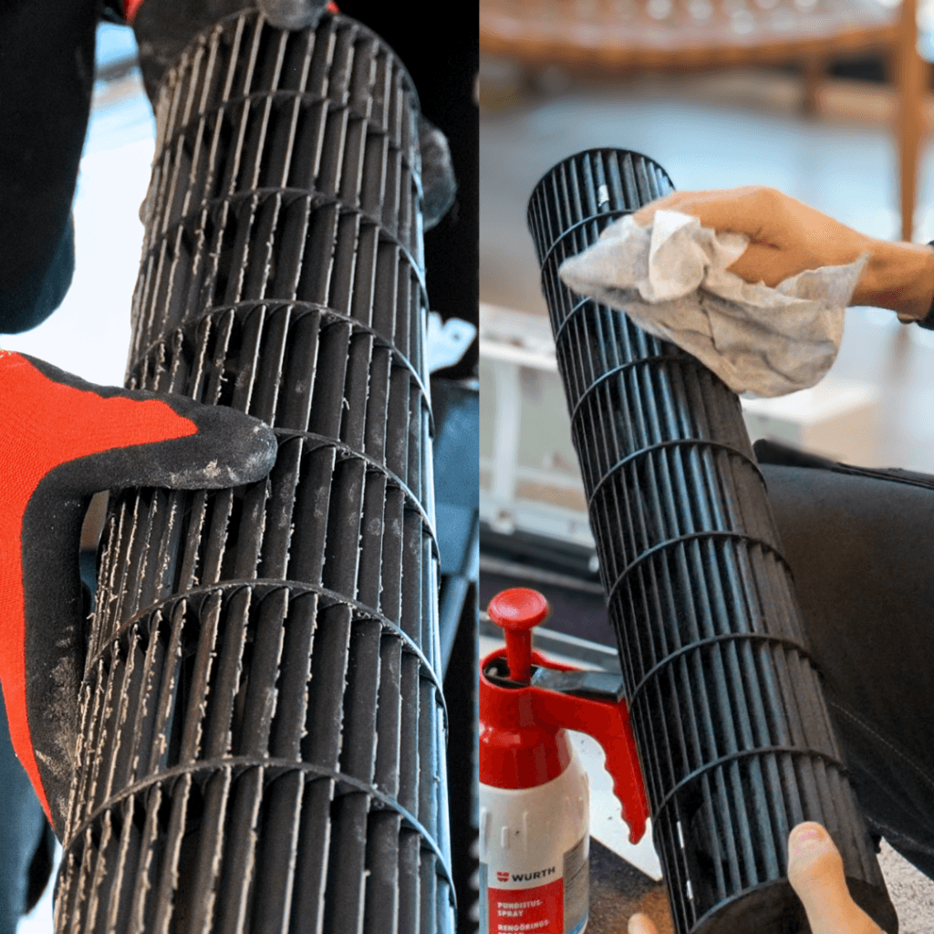 Ilmalämpöpumpun puhdistushuolto