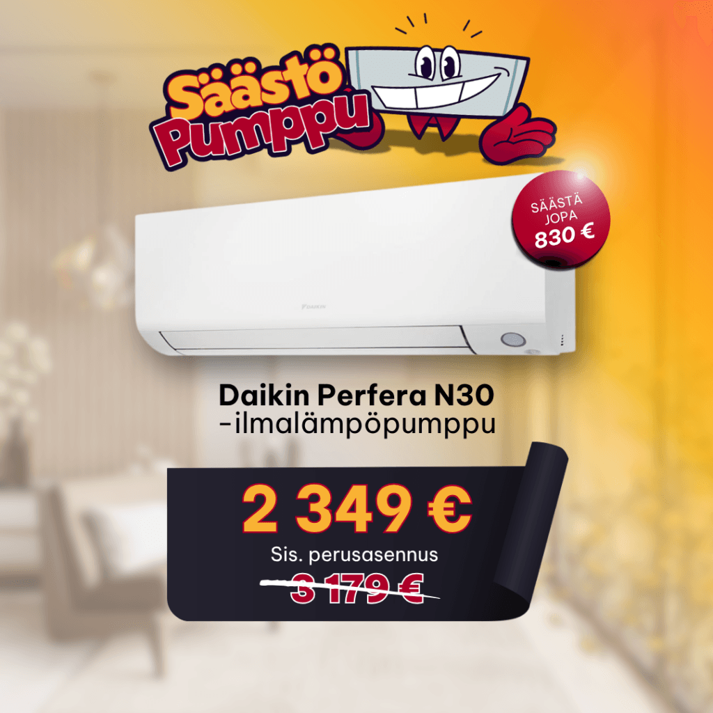 Daikin Perfera N30 ilmalämpöpumpputarjous