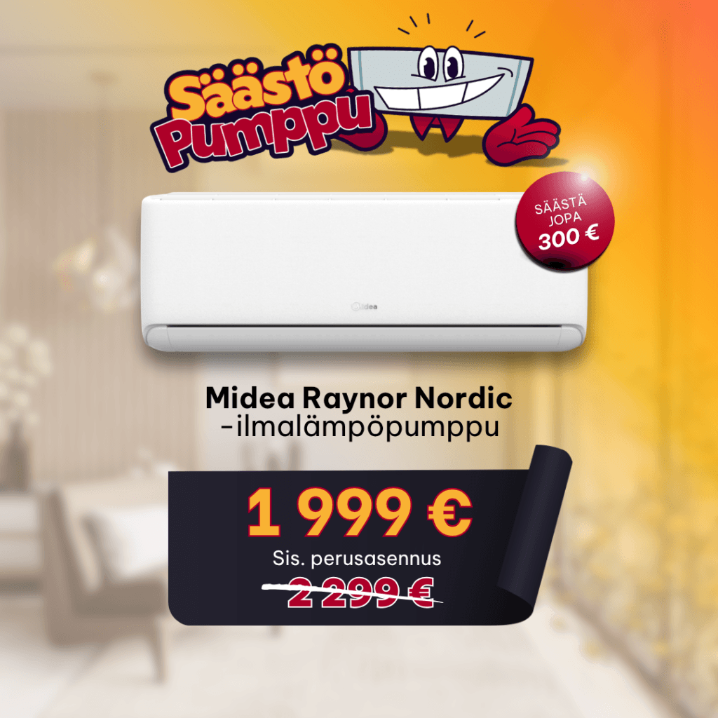 Midea Raynor Nordic ilmalämpöpumpputarjous