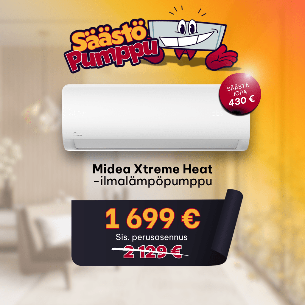 Midea Xtreme Heat ilmalämpöpumpputarjous